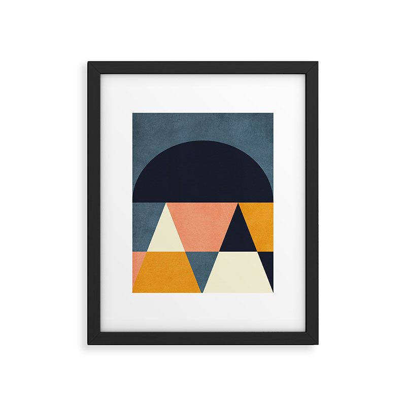 mid century geometry Framed Art Print Gallery Image 5
