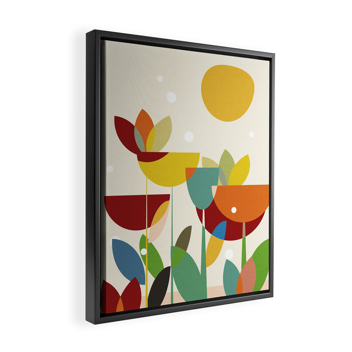 mid century Framed Canvas Print Gallery Image 2