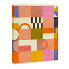 mid century mod shapes checkers Canvas Print Gallery Image 8
