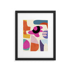 mid century modern abstract 9 Framed Art Print Gallery Image 6
