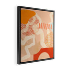 mid century modern abstract design II Framed Canvas Print Gallery Image 2