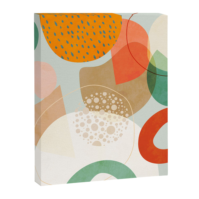 mid century modern abstract design III Canvas Print Gallery Image 1
