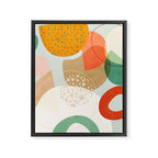 mid century modern abstract design III Framed Canvas Print Gallery Image 8