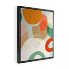 mid century modern abstract design III Framed Canvas Print Gallery Image 2
