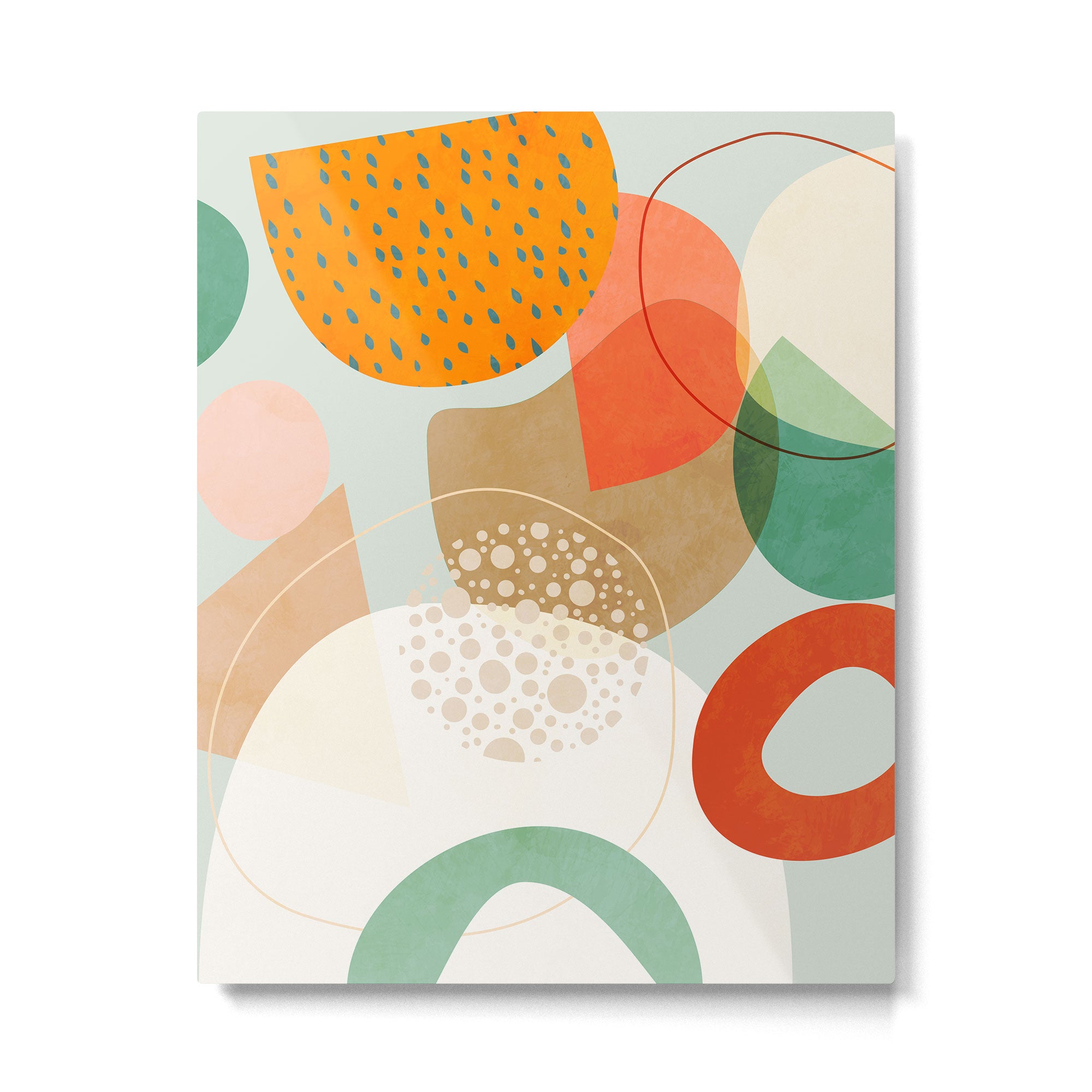 mid century modern abstract design III Metal Print Gallery Image 6