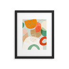mid century modern abstract design III Framed Art Print Gallery Image 6