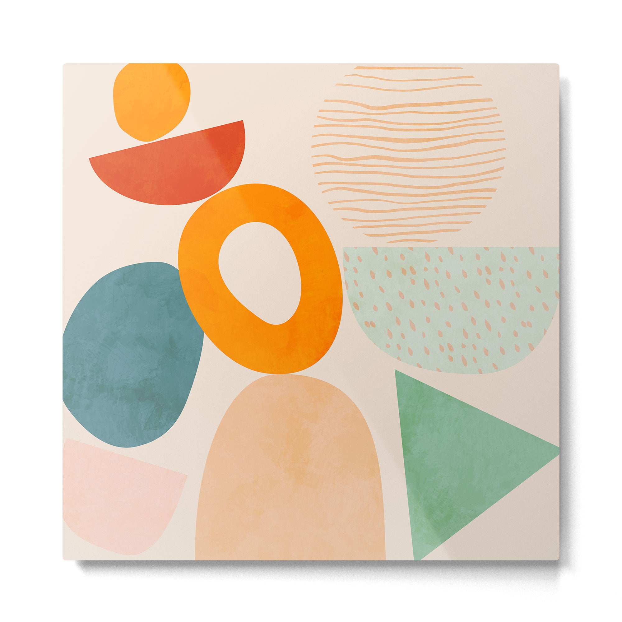 mid century modern abstract design Metal Print Gallery Image 2
