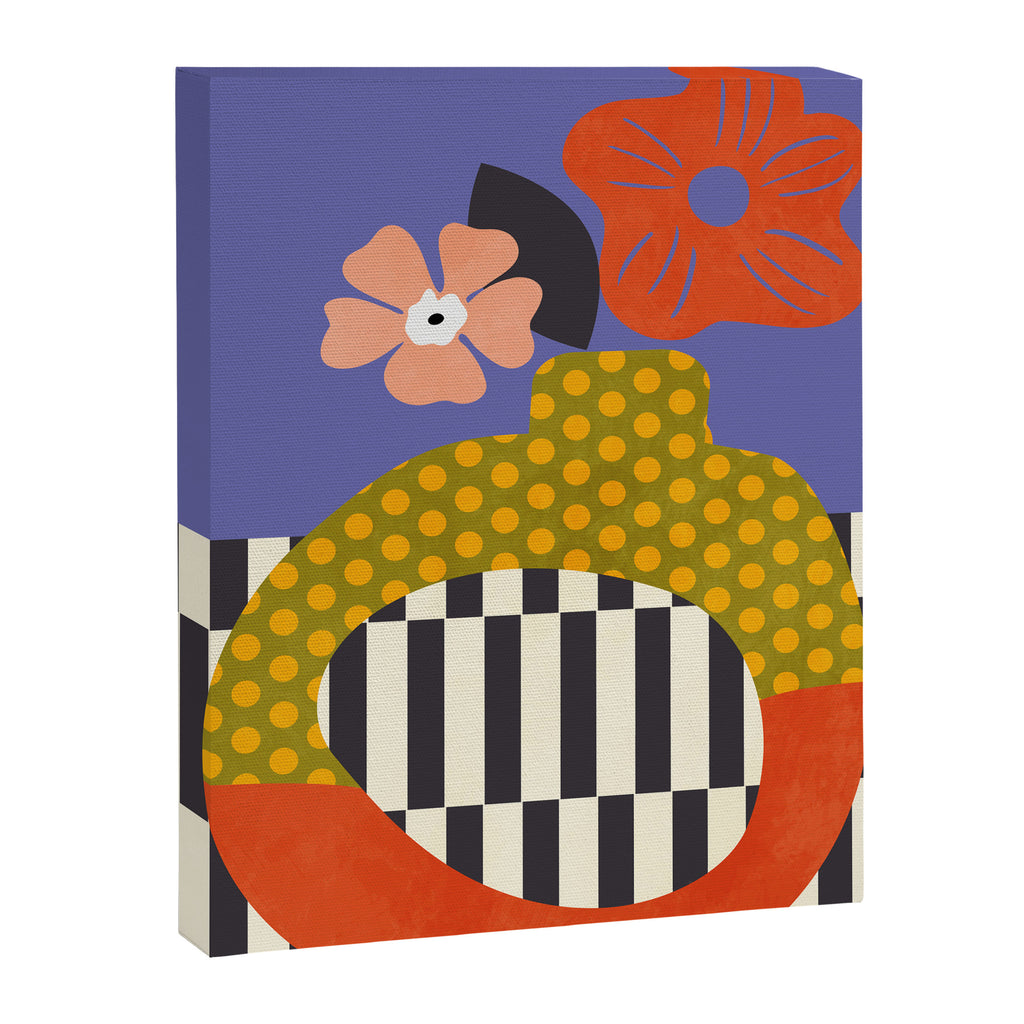 mid century modern bloom shapes Canvas Print Gallery Image 8