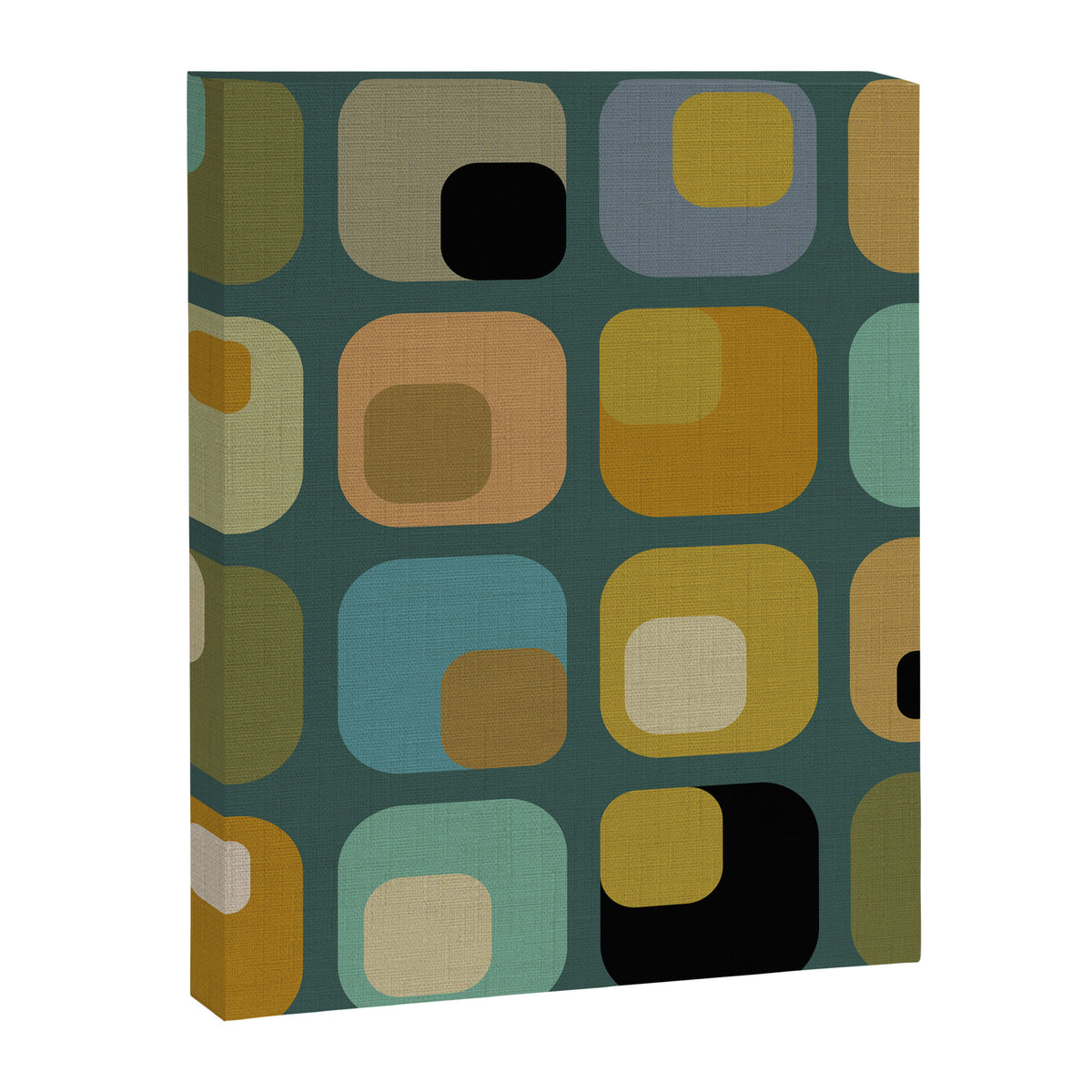mid century modern geometric abstract pattern 23 Canvas Print Gallery Image 8