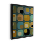 mid century modern geometric abstract pattern 23 Framed Canvas Print Gallery Image 2