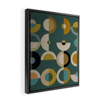 mid century modern geometric abstract pattern 24 Framed Canvas Print Gallery Image 2