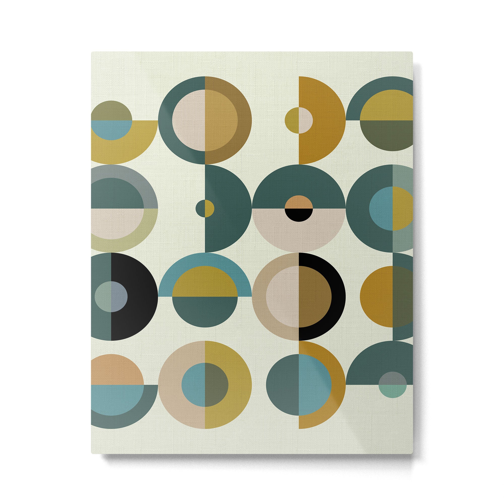 mid century modern geometric art Metal Print Gallery Image 6