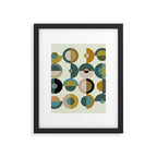 mid century modern geometric art Framed Art Print Gallery Image 6