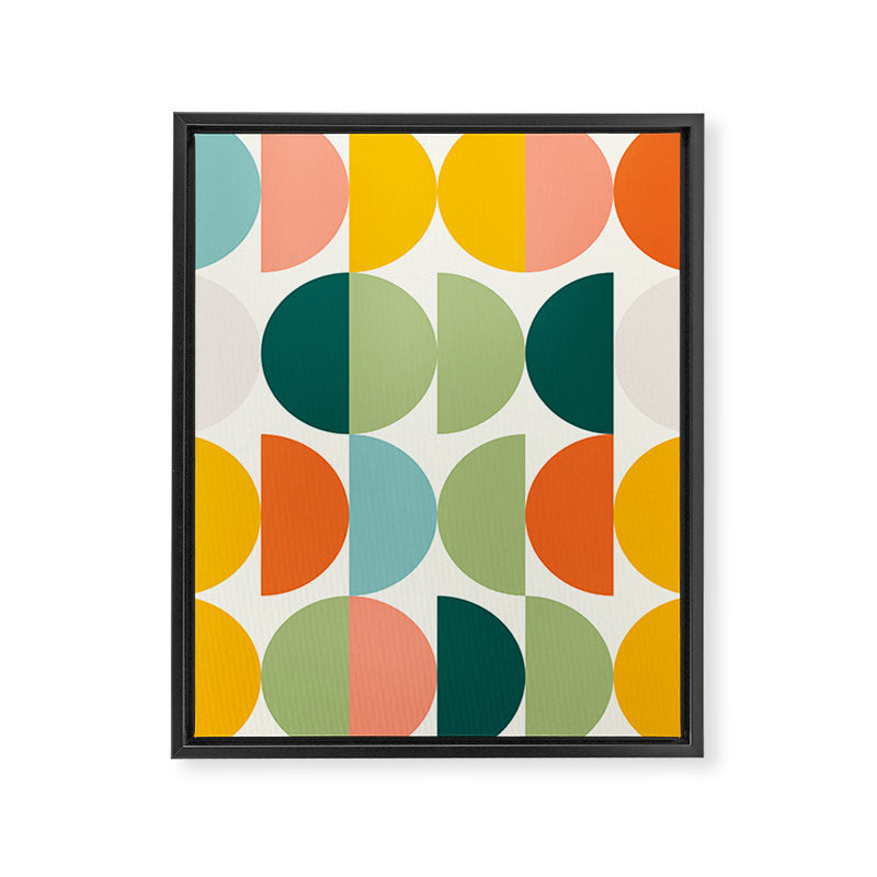 Mid Century Modern Geometry 4 Framed Canvas Print Gallery Image 8