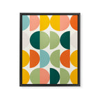 Mid Century Modern Geometry 4 Framed Canvas Print Gallery Image 8