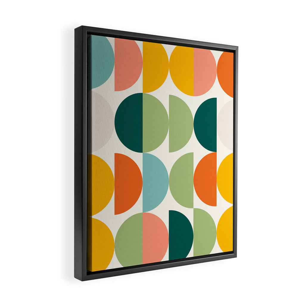 Mid Century Modern Geometry 4 Framed Canvas Print Gallery Image 2