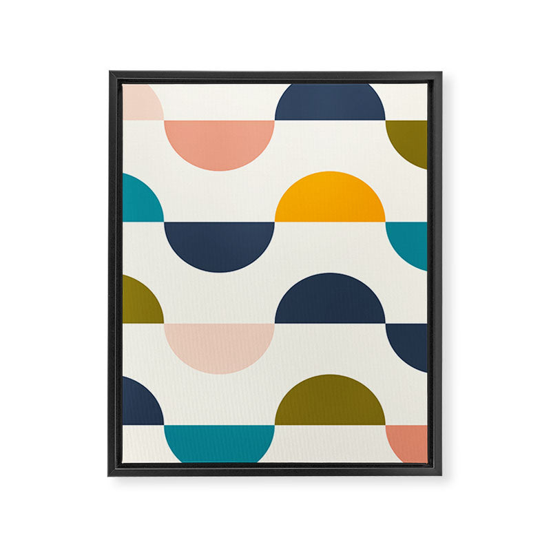 Mid Century Modern Geometry 5 Framed Canvas Print Gallery Image 8