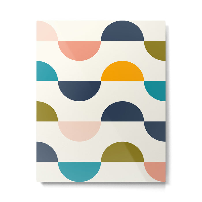 Mid Century Modern Geometry 5 Metal Print Gallery Image 1