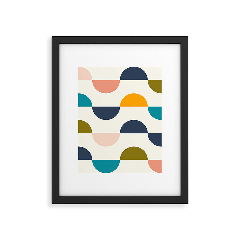 Mid Century Modern Geometry 5 Framed Art Print Gallery Image 6