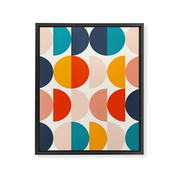 Mid Century Modern Geometry 6 Framed Canvas Print Gallery Image 1