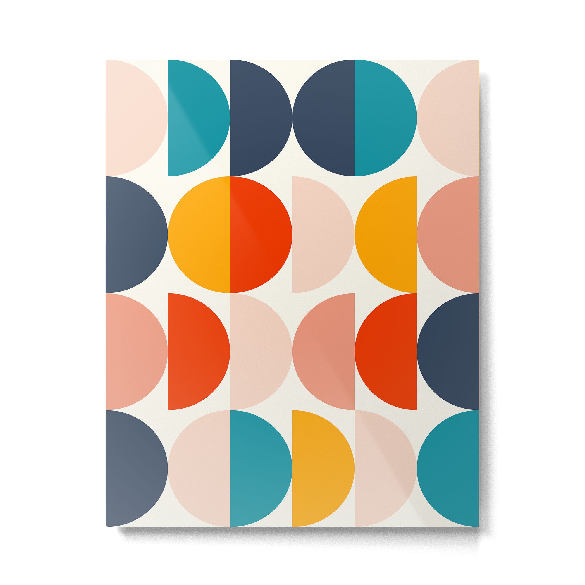 Mid Century Modern Geometry 6 Metal Print Gallery Image 6