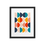 Mid Century Modern Geometry 6 Framed Art Print Gallery Image 6