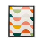 Mid Century Modern Geometry Framed Canvas Print Gallery Image 8