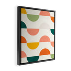 Mid Century Modern Geometry Framed Canvas Print Gallery Image 2