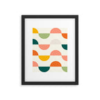 Mid Century Modern Geometry Framed Art Print Gallery Image 6