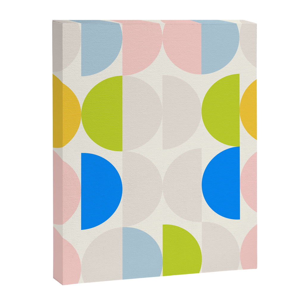 Mid Century Modern Geometry Pastel 2 Canvas Print Gallery Image 8