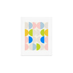 Mid Century Modern Geometry Pastel 2 Art Print Gallery Image 1