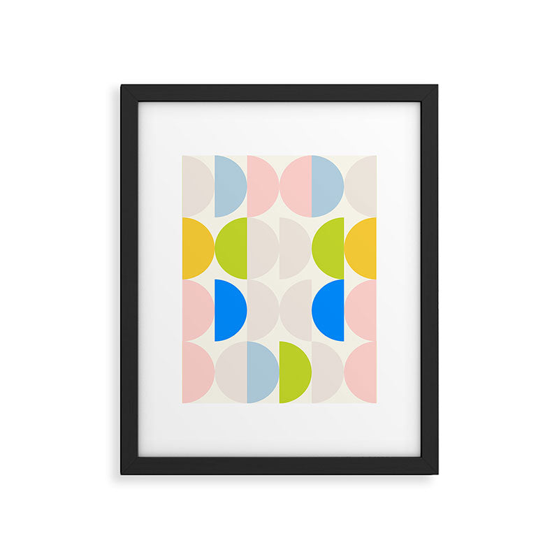 Mid Century Modern Geometry Pastel 2 Framed Art Print Gallery Image 6