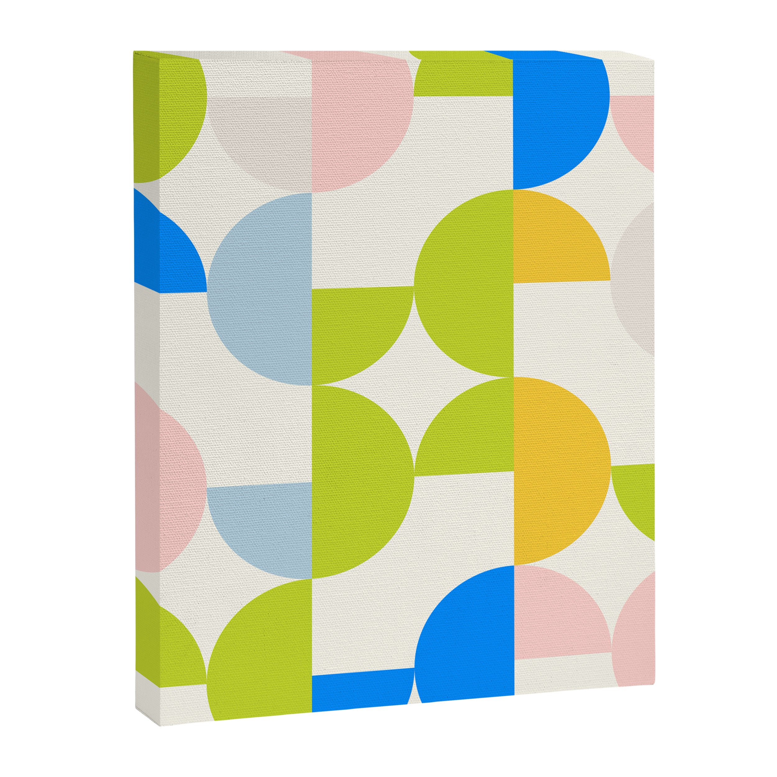Mid Century Modern Geometry Pastel 9 Canvas Print Gallery Image 8