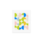 Mid Century Modern Geometry Pastel 9 Art Print Gallery Image 1