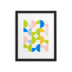 Mid Century Modern Geometry Pastel 9 Framed Art Print Gallery Image 6
