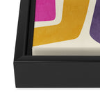mid century modern minimal abstract 8 Framed Canvas Print Gallery Image 3