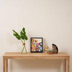mid century modern minimal abstract 8 Framed Canvas Print Gallery Image 4