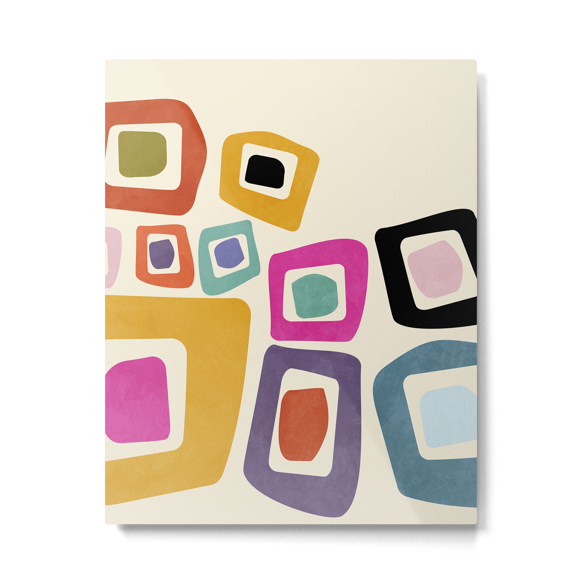 mid century modern minimal abstract 8 Metal Print Gallery Image 6
