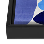 mid century modern organic blue 2 Framed Canvas Print Gallery Image 3