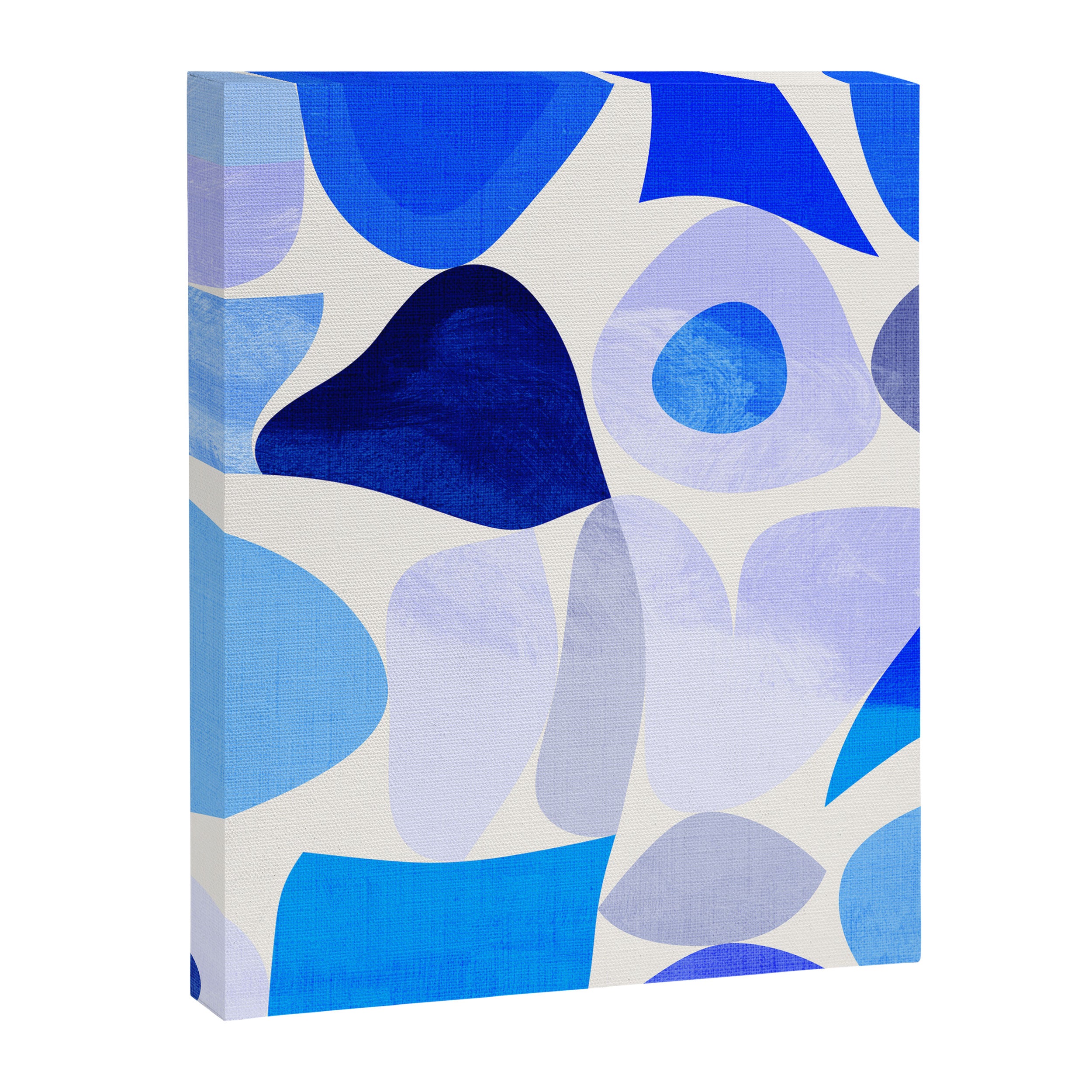 mid century modern organic blue Canvas Print Gallery Image 8