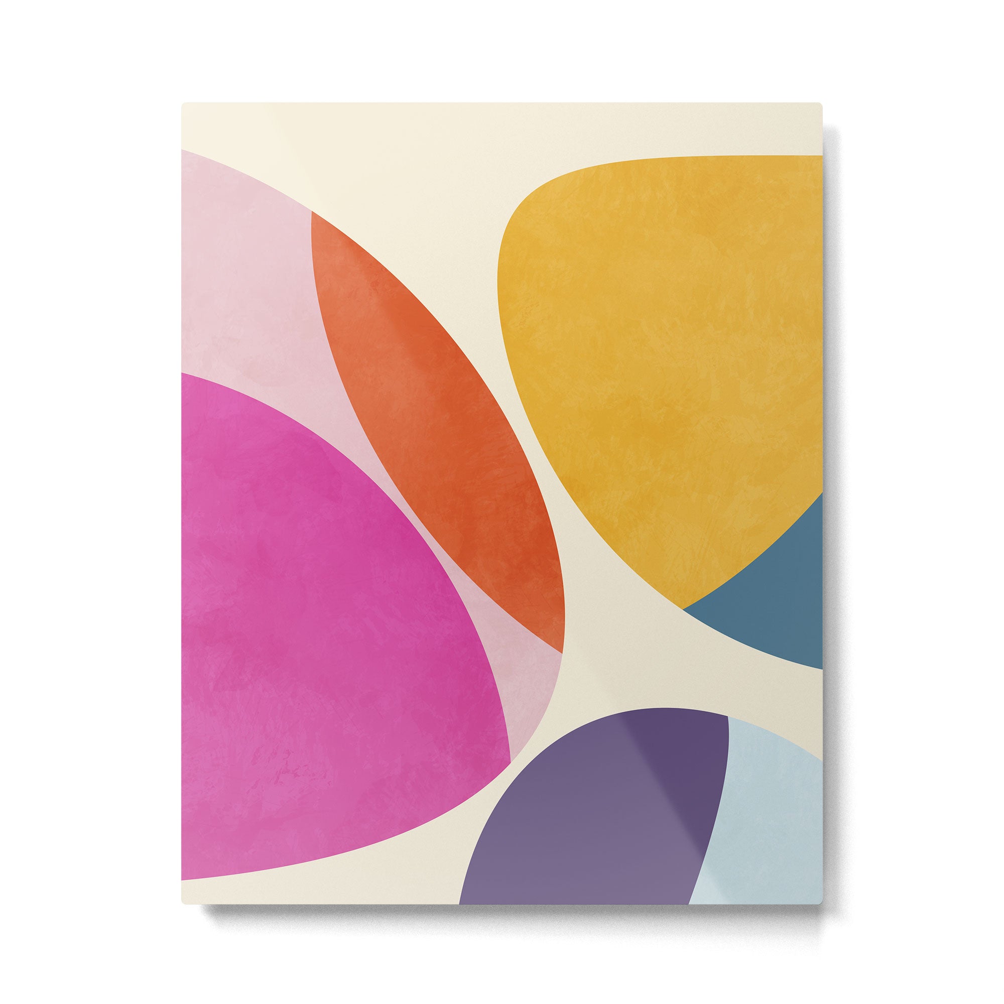 mid century modern semi-circles Metal Print Gallery Image 6