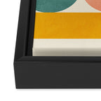 mid century modern shapes 6 22 Framed Canvas Print Gallery Image 3