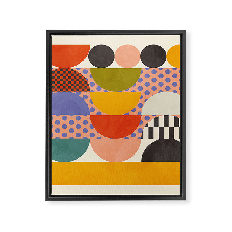 mid century modern shapes 6 22 Framed Canvas Print Gallery Image 8