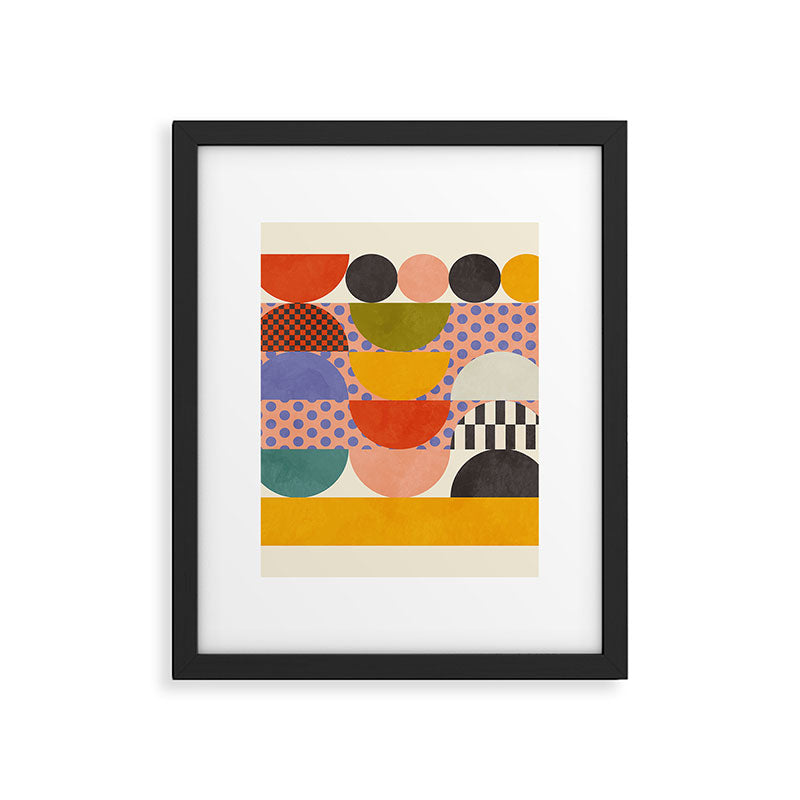 mid century modern shapes 6 22 Framed Art Print Gallery Image 6