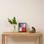 mid century modern shapes Framed Canvas Print Gallery Image 4