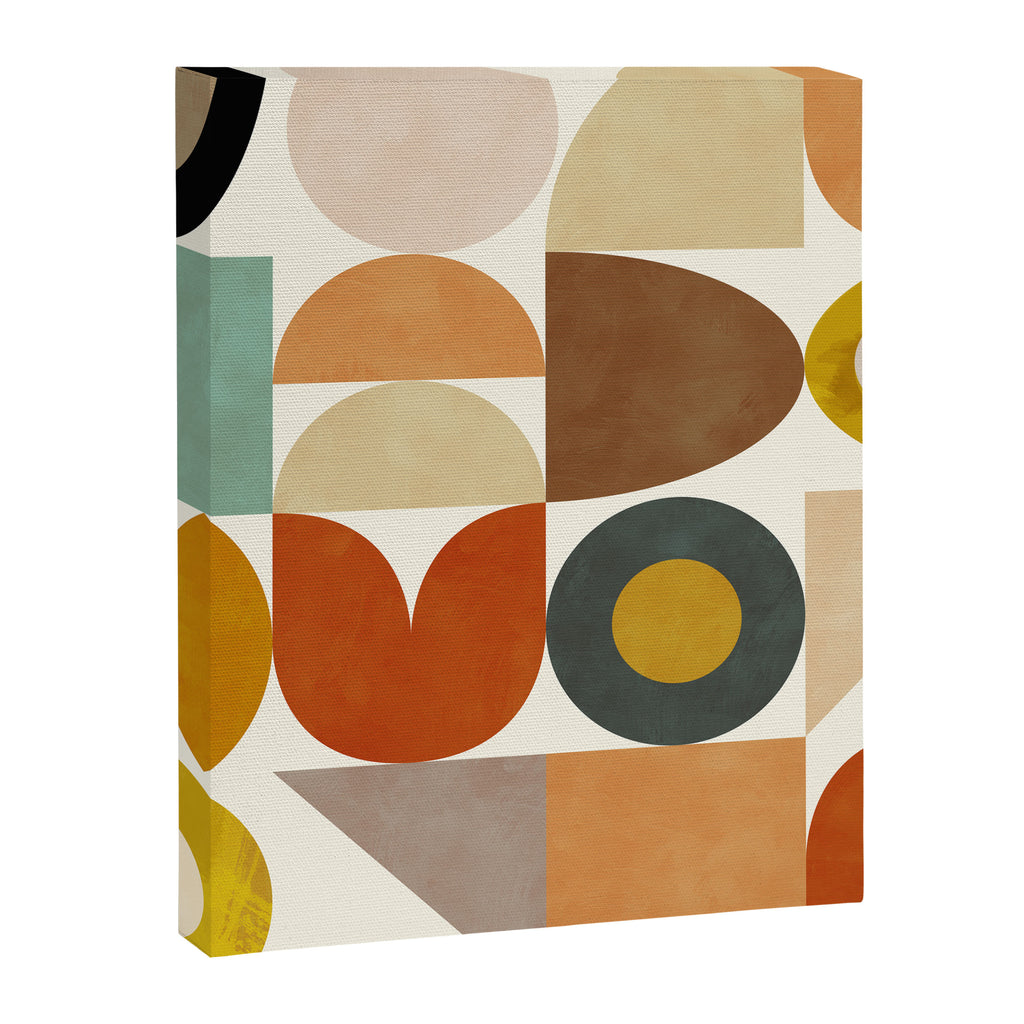 mid century modern spring abstract collection 1 Canvas Print Gallery Image 8