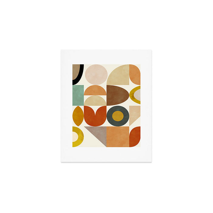 mid century modern spring abstract collection 1 Art Print Gallery Image 1