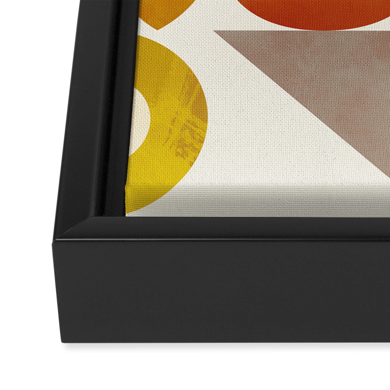 mid century modern spring abstract collection 1 Framed Canvas Print Gallery Image 3