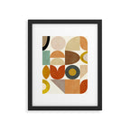 mid century modern spring abstract collection 1 Framed Art Print Gallery Image 6