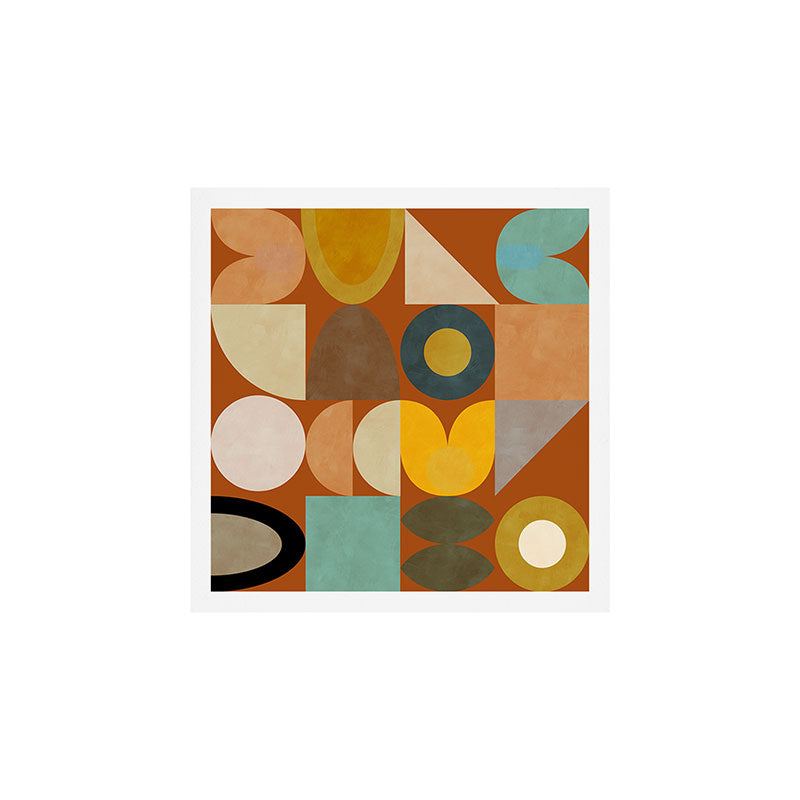 mid century modern spring abstract collection 3 Art Print Gallery Image 1